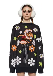 [Dolls Kill x The Powerpuff Girls] Boogie Frights Intarsia Sweater
