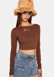 [ZEMETA] Sun Brown Long Sleeve Tee