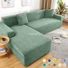 Jacquard Sofa Cover Elastic Couch Cover Chaise Corner Slipcover 1/2/3/4 Seater