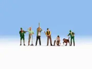 Noch 15060 Hunters With Dog & Lumberjacks 7 Pieces H0 1:87