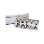 Keystone 0921307 Bosworth Edentulous Full Arch Steel Impression Trays 8/Pk