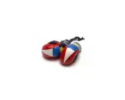 ANTIGUA & BARBUDA COUNTRY FLAG MINI BOXING GLOVES .. NEW