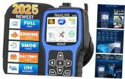 NL101 OBD2 Scanner with Battery Tester - Check Engine Code Reader, Car black