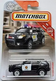 mbx Matchbox '12 Ford Explorer San Diego Police Rescue Series 1:64 Scale Collectible Die Cast Metal Toy Car Model 8/20
