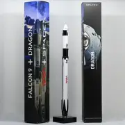 SpaceX Falcon 9 - Crew Dragon Rocket Model Static Model 1:233