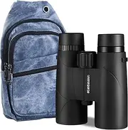 [KETEAV] 12x42 ED Binoculars for Adults High Powered-24mm Large Eyepieces-Rainproof Crossbody Bag & Ergonomic Neck Strap Included-Ideal for Hunting, Bird Watching, Travel, Schools & Field Trips