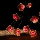 1 Meters Cherry Blossom Light String 3D LED Copper Wire Lamp Outdoor