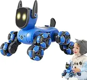 Fizepgo Robot Puppy | Educational Electric Creative Dance Robot 8 Wheels,Interactive Remote Control Game, Walking Dancing Toy for Birthday, Girl, Kids, Boy
