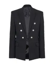 Balmain Single Breasted Tailored Blazer FR54,FR48,FR50,FR52 Black