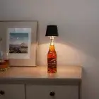 Wireless Bottle Lamp Cordless Desk Lamp for Living Room Bedroom (Black) AU