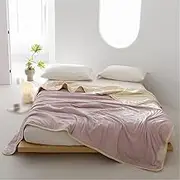 JSEIAJB Knitted Cotton SOYA Quilt Machine Washable Air Conditioning Thin Cotton Quilt