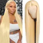 613 Lace Front Wig Human Hair 13x4 Blonde Straight Lace Front Wigs Human Hair...
