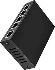 5 Ports PoE Gigabit Extender, 1 in 4 Out PoE Repeater with 100Mbps, IEEE802.3af/at