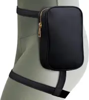 Womens Drop Leg Bag with Leg Strap Leather Thigh Bag for Motorcycle Costume Acce