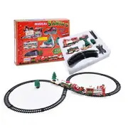 Battery Powered Electric Rail Train Set Educational Christmas Toys Perfect Holiday Birthday Gift