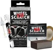 Wheel Scratch Fix Quick and Easy Wheel Touch Up Kit Universal Colors (Light Silver)