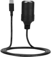 Gutreise USB C PD 45W 12-15V/3A Type C Male to Cigarettes Lighter Socket Fema...