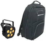 Chauvet DJ Ezlink Par Q6 BT Rechargeable RGBA Bluetooth Wash Up-Light + Backpack