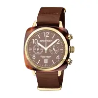 在飛比找Yahoo奇摩購物中心優惠-BRISTON CLUBMASTER 經典雙眼計時腕錶-金框
