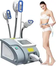 Slimming Lipolysis Machine, Freeze Slimming Machine with 3 Probes, Adjustable -15~8°C Temperature and 1 Month Visual Effects, Directly Reaches Skin 5-8 Cm, Safe Without Rebound, for Salon