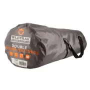 Wildtrak Leisure Double Self-Inflating Mat Camping Bedding w/ Carry Bag Black