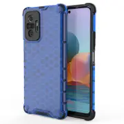 2PCS Shockproof Case forXiaomi 11i Honeycomb Phone Back Cover for Xiaomi 11i- Blue Xiaomi 11i