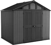 Keter Stronghold Garden Shed 108-7.7 m² Resin and Metal Anthracite Wood Look