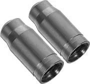 HONMEET 1 Pair Valve Caps Lightweight Tire Stem Covers for Bikes Cars Motorcycles and Trucks Dustproof Protection with Quick Installation and Stylish Design