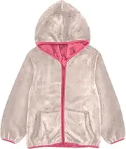 [Caihoyu] Girls Sherpa Lined Hoodie Girls Fleece Zip Up Jacket Toddler Boy Clothing