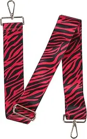 LIGIGWASH Women Ethnic Bag Strap: Handbag Strap Replacement Adjustable Zebra Print Guitar Belt For DIY Purse Shoulder Crossbody Bags