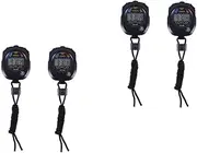 BESPORTBLE 2sets Portable Stopwatch Timer Multi Function Electronic Timer for Sports Training Easy to Use for Home Gym School and More 2pcs*2