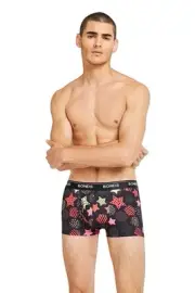 Mens Bonds Microfibre Guyfront Trunk Underwear Circles & Stars Xs