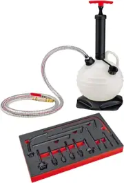 Powerbuilt ATF Fluid Filler Kit with 14 Piece Fill Adapters, Fill Pump, 6L Reser