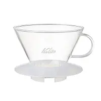 在飛比找Yahoo奇摩購物中心優惠-日本KALITA 185系列蛋糕型玻璃濾杯(雪花白)4人份 