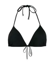 Dolce Gabbana Triangle Tie Bikini Top IT1 Black