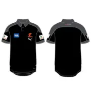 GWS Giants AFL Puma Mens Media Polo | Grey by Sporting House