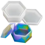 Urban Crafter Silicone Hexagon Storage Mould 9x8x3.7cm