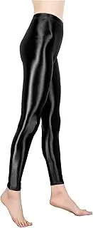 [Lufdegim] Yoga Pants Leggings Bottom Trousers Nine-Minute Leggings Bodybuilding Trousers High Waist Shiny Women Slim Fit Carnival