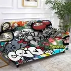 Letter Crowding Stretch Sofa Cover Lounge Couch Slipcover Recliner Protector