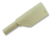 SAFETY, PLUG, 4MM, WHITE, LMLH, Banana Test Connectors 934099107