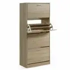 New Shoe Cabinet Shoes Storage Rack Organiser 60 Pairs Wood Shelf Drawer