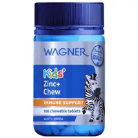 在飛比找蝦皮購物優惠-Wagner 兒童小斑馬鋅片 咀嚼片 Zinc+ chew
