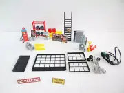 Scale 1:18 Diorama garage equipment LED Lamps Miniature furniture Model making