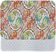 Tiles Flower Pattern Home Fall Matt Carpet Slide County Entering Compared Cyclical Carpet Kitchen Living Room Bedroom Decor (40 * 60cm)