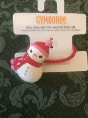 NWT gymboree snowman ponytail holder cozy cutie pony ponytails osfa christmas