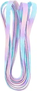 [LIFKOME] 5pairs Gradient Color Tie Dye Flat Canvas Shoe Strings for Sneakers Versatile Replacement Laces for All Footwear