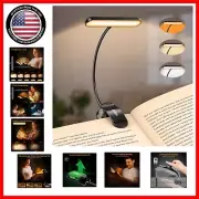 Lightweight USB-C Rechargeable Book Light - Flexible & Clipable for Bedside Use