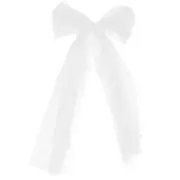 Lace Bowknot Hair Clip Short Wedding Veils Chapel Length Veil