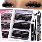 Individual Eyelash Extension Classic Soft False Lashes D Curl Glue Tweezers Set↖