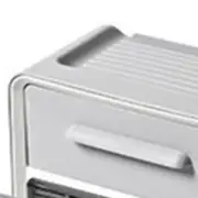 (Grey)Toilet Paper Holder Wall Mount Waterproof Storage Box PP With Drawer Fo